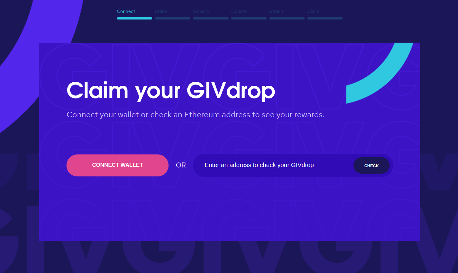 check GIVdrop eligibility