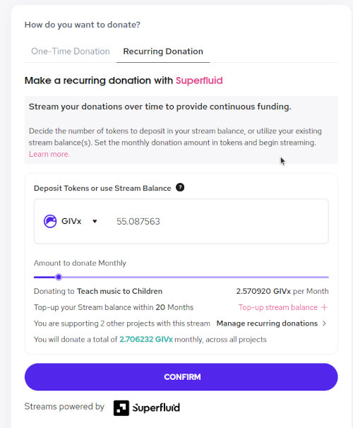 recurring donation infographic