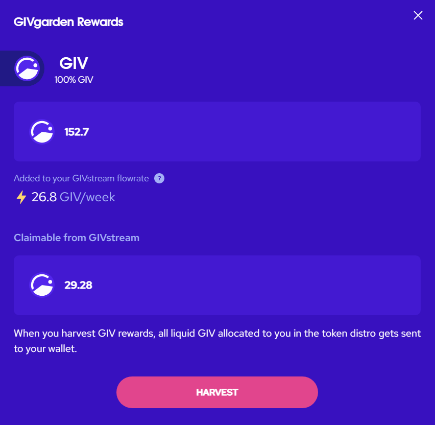 GIVgarden Rewards
