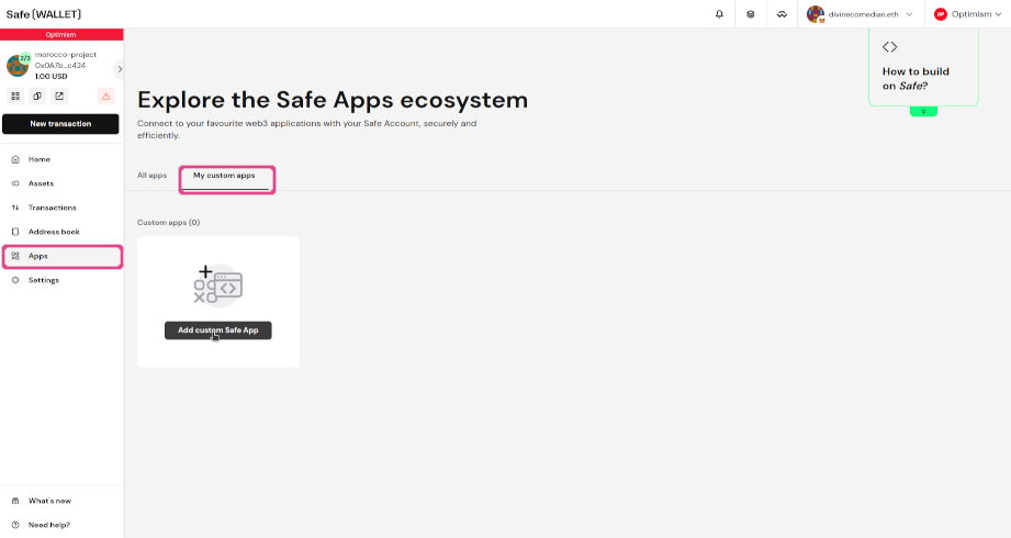 safe Ui custom app